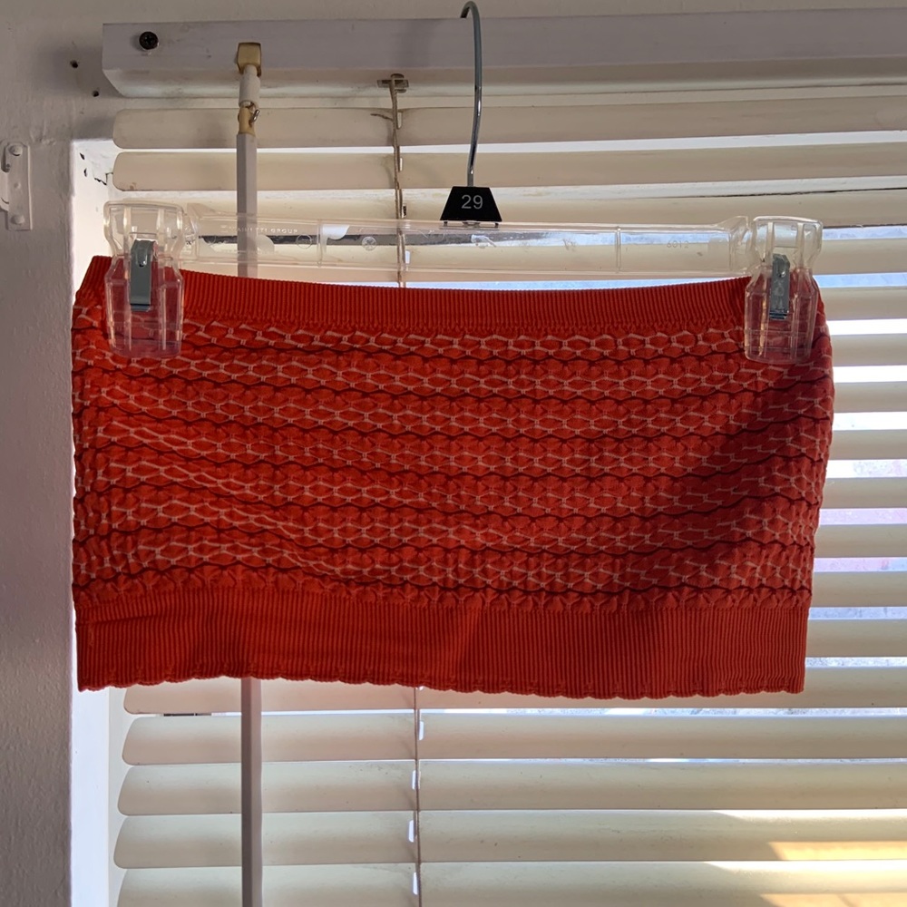 Orange Bandeau Top